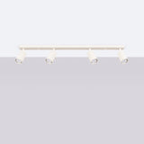 Plafond Ring 4L Beige Moderne 4-Flammige Leuchte In Beige-Finish-Leuchtezauber