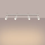 Plafond Ring 4L Beige Moderne 4-Flammige Leuchte In Beige-Finish-Leuchtezauber