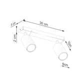 Plafond Ring 2 Olivgrün Kompakte Deckenleuchte Mit 2 Spots In Olivgrün-Leuchtezauber