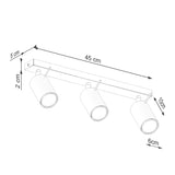 Plafond Ring 3L Olivgrün Lineare 3-Flammige Lampe In Olivgrün-Leuchtezauber