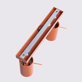 Plafond Ring 2 Roter Ocker Kompakte 2-Flammige Deckenlampe In Rostrot-Leuchtezauber