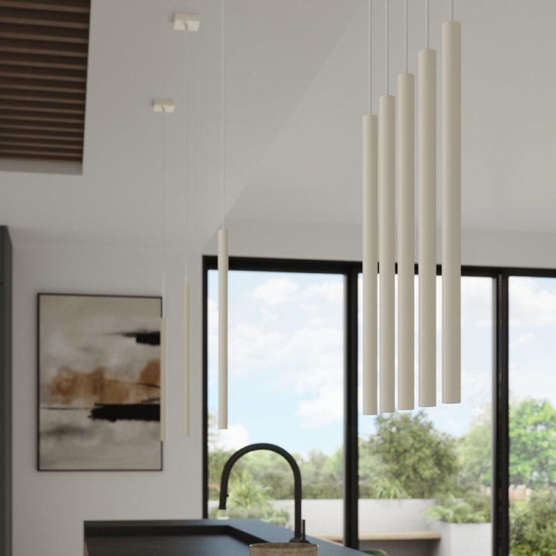 Pendelleuchte Pastelo 2-flammig Beige – Schlicht & Modern-Leuchtezauber