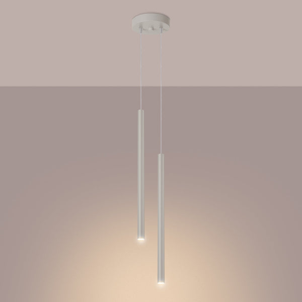 Pendelleuchte Pastelo 2-flammig Beige – Schlicht & Modern-Leuchtezauber