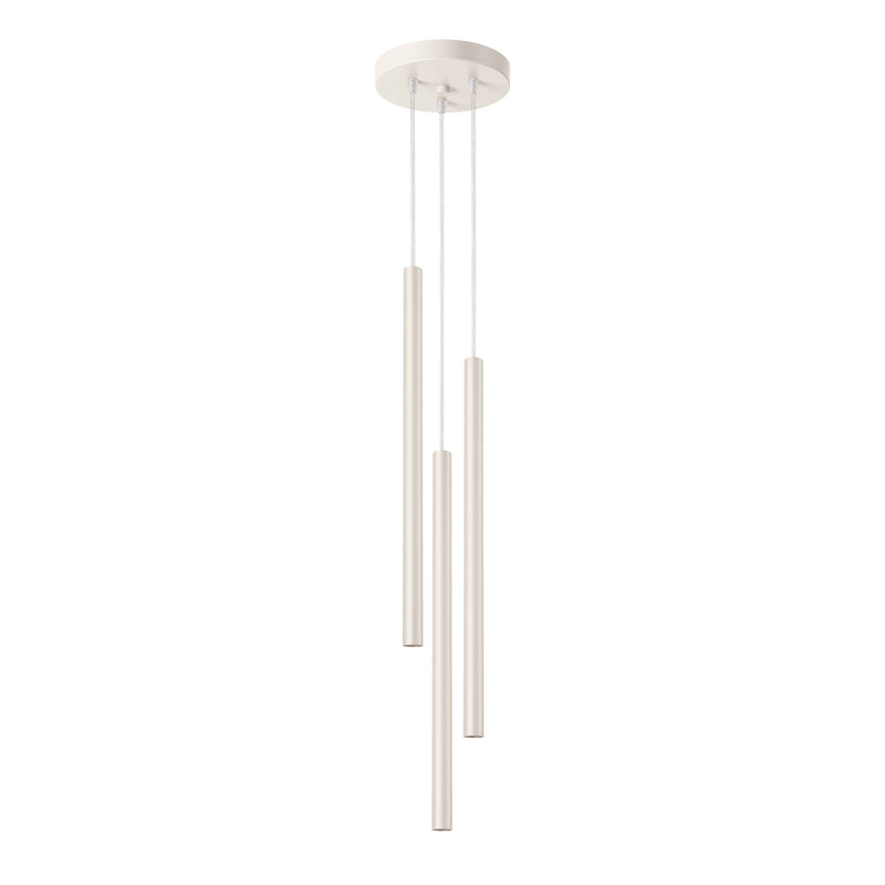 Pendelleuchte Pastelo 3-flammig Pyramide Beige – Sanfte Eleganz-Leuchtezauber