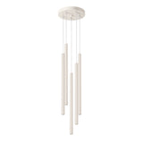 Pendelleuchte Pastelo 5-flammig Pyramide Beige – Warm & Hell-Leuchtezauber