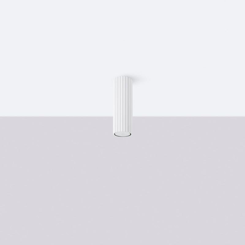 Plafond Karbon 20 Weiß Schlichte 2-Flammige Deckenleuchte-Leuchtezauber