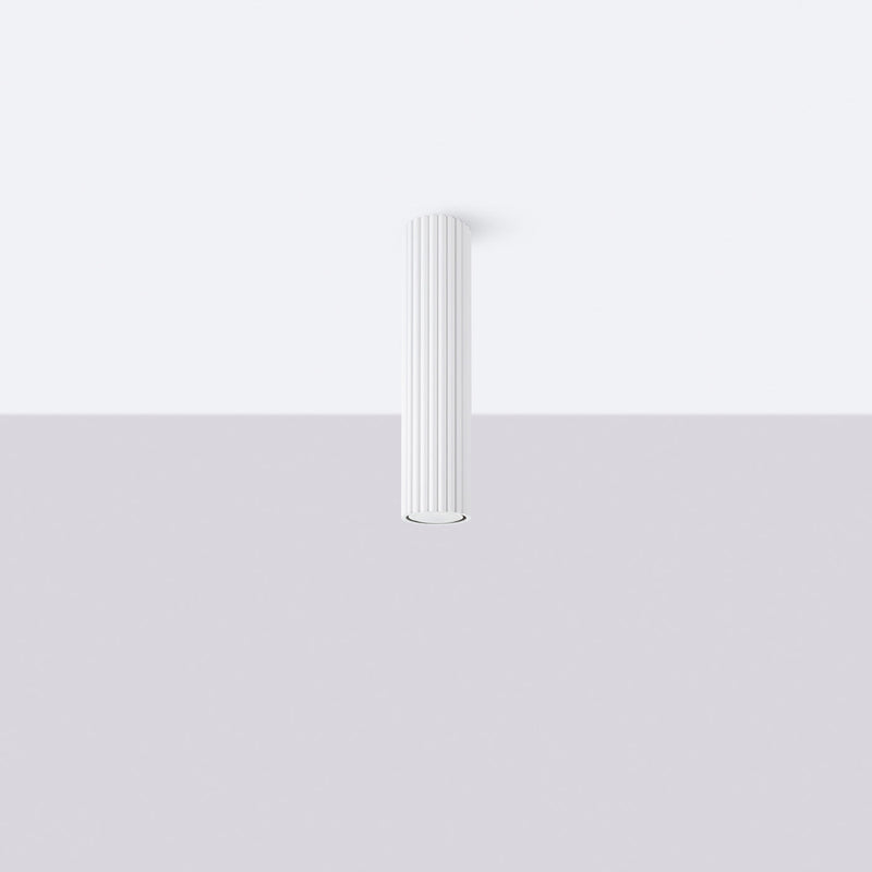 Plafond Karbon 30 Weiß Minimalistische 3-Flammige Lampe In Weiß-Leuchtezauber