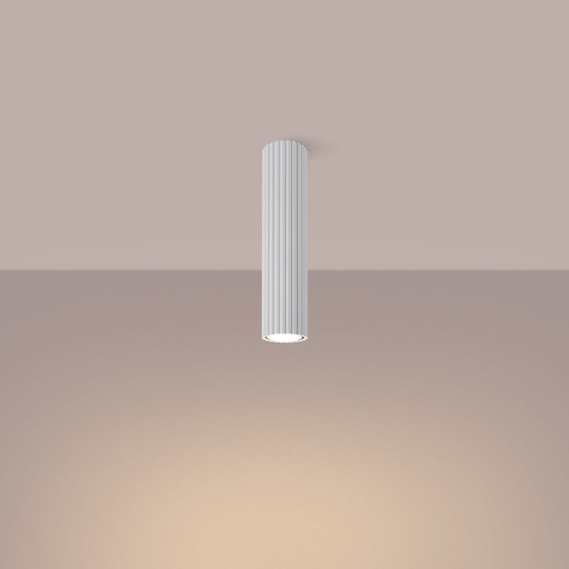 Plafond Karbon 30 Weiß Minimalistische 3-Flammige Lampe In Weiß-Leuchtezauber