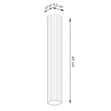 Plafond Karbon 40 Weiß Elegante Weiße Deckenleuchte Für Große Räume-Leuchtezauber