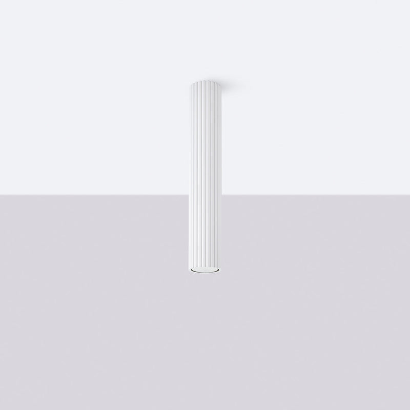 Plafond Karbon 40 Weiß Elegante Weiße Deckenleuchte Für Große Räume-Leuchtezauber