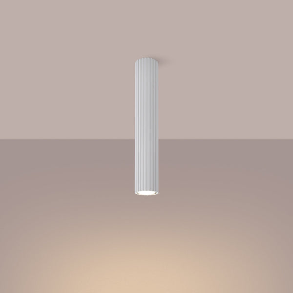 Plafond Karbon 40 Weiß Elegante Weiße Deckenleuchte Für Große Räume-Leuchtezauber