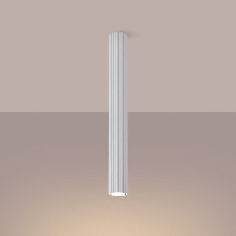 Plafond Karbon 60 Weiß Große Moderne Deckenlampe In Weiß-Leuchtezauber