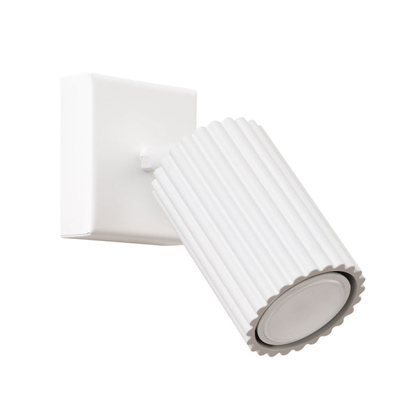 Wandleuchte Karbon Weiß Minimalistische Wandlampe In Reinweiß Für Klare Raumgestaltung-Leuchtezauber
