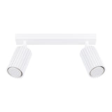 Plafond Karbon 2 Weiß Kompakte 2-Flammige Deckenlampe In Weiß-Leuchtezauber