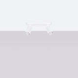 Plafond Karbon 2 Weiß Kompakte 2-Flammige Deckenlampe In Weiß-Leuchtezauber