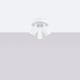 Plafond Karbon 3P Weiß Moderne 3-Spot Deckenlampe In Weiß-Leuchtezauber