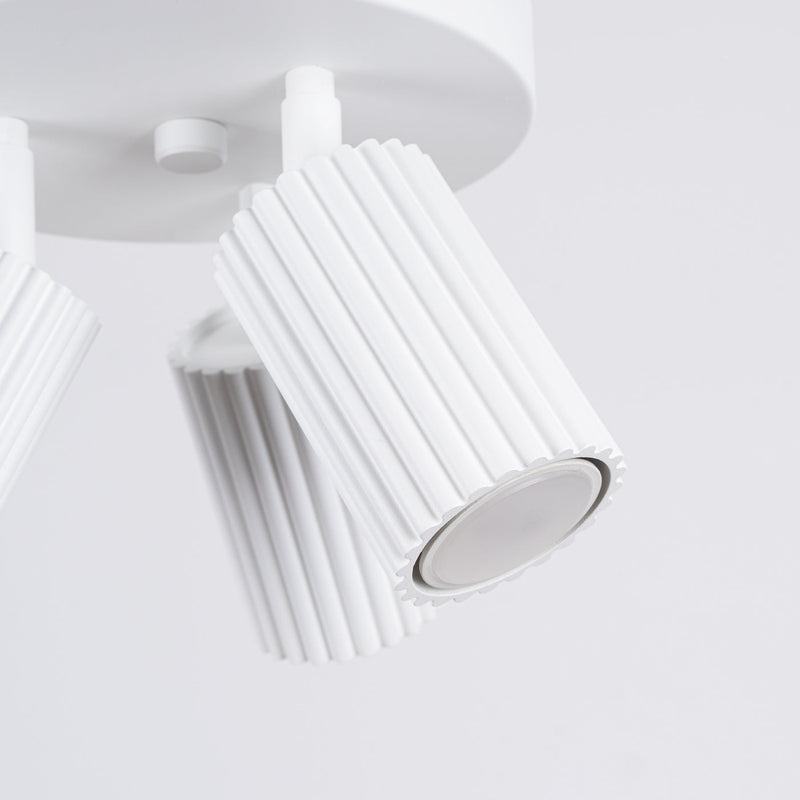 Plafond Karbon 3P Weiß Moderne 3-Spot Deckenlampe In Weiß-Leuchtezauber