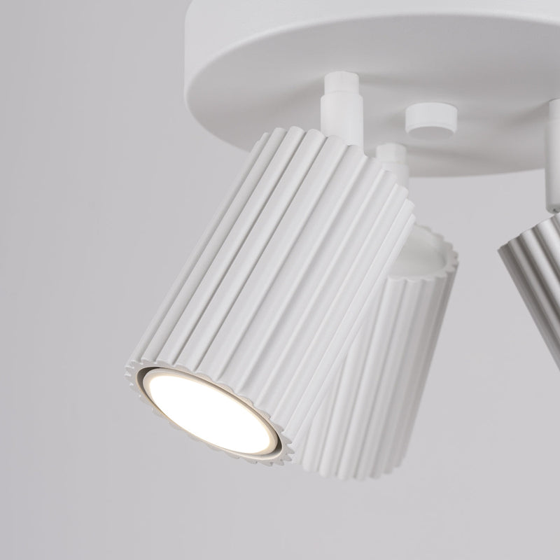 Plafond Karbon 3P Weiß Moderne 3-Spot Deckenlampe In Weiß-Leuchtezauber