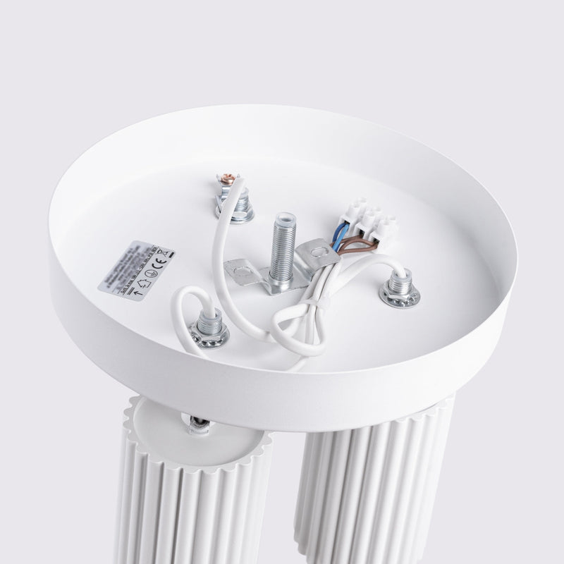 Plafond Karbon 3P Weiß Moderne 3-Spot Deckenlampe In Weiß-Leuchtezauber