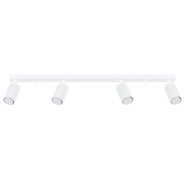 Plafond Karbon 4L Weiß Moderne Weiße Deckenlampe Mit 4 Leuchten-Leuchtezauber