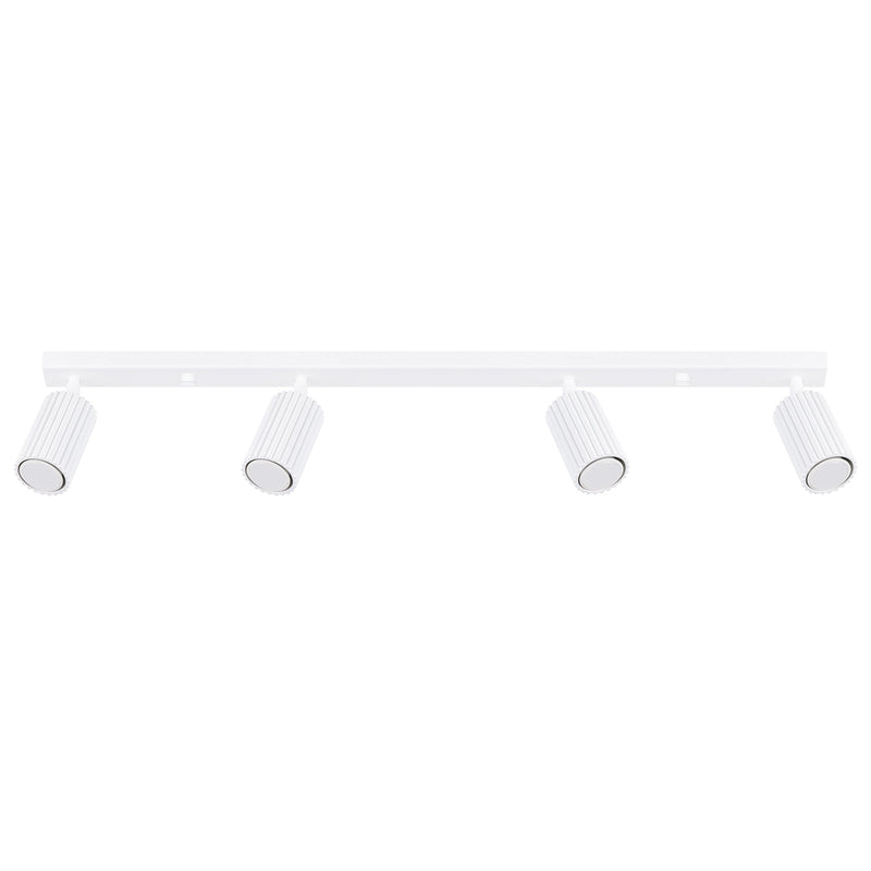 Plafond Karbon 4L Weiß Moderne Weiße Deckenlampe Mit 4 Leuchten-Leuchtezauber