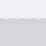 Plafond Karbon 4L Weiß Moderne Weiße Deckenlampe Mit 4 Leuchten-Leuchtezauber