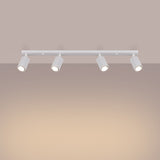 Plafond Karbon 4L Weiß Moderne Weiße Deckenlampe Mit 4 Leuchten-Leuchtezauber