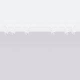 Plafond Karbon 6L Weiß Elegante 6-Flammige Deckenleuchte In Weiß-Leuchtezauber