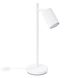 Tischlampe Karbon Weiß – Dezente Tischlampe Im Minimalistischen Stil-Leuchtezauber