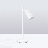 Tischlampe Karbon Weiß – Dezente Tischlampe Im Minimalistischen Stil-Leuchtezauber