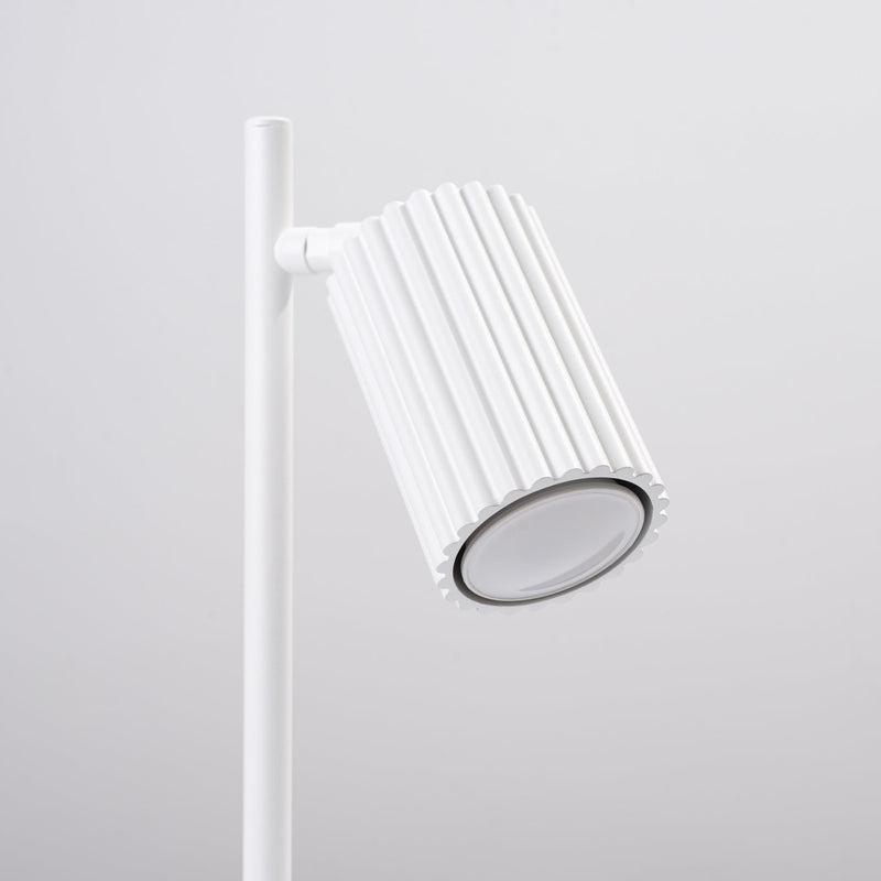 Tischlampe Karbon Weiß – Dezente Tischlampe Im Minimalistischen Stil-Leuchtezauber