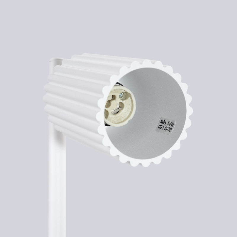 Tischlampe Karbon Weiß – Dezente Tischlampe Im Minimalistischen Stil-Leuchtezauber