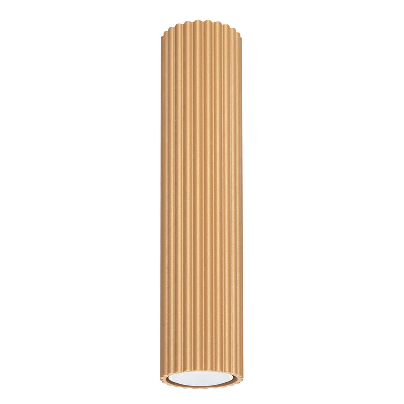 Plafond Karbon 30 Golden Schlichte 3-Flammige Lampe In Gold-Leuchtezauber