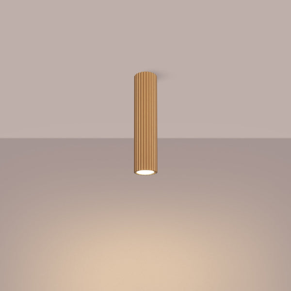 Plafond Karbon 30 Golden Schlichte 3-Flammige Lampe In Gold-Leuchtezauber