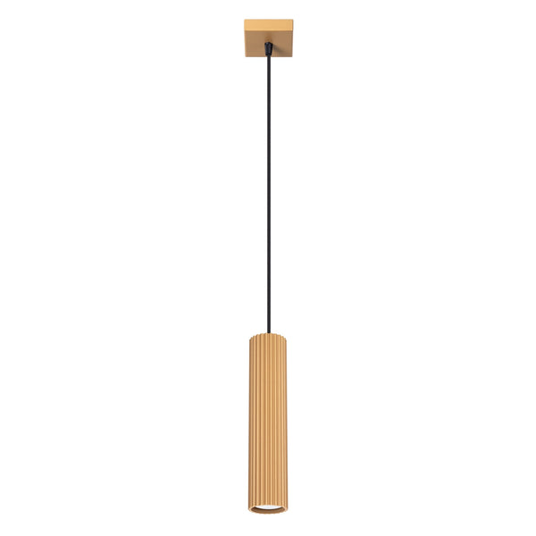 Pendelleuchte Karbon 1-flammig Gold – Edles Design-Leuchtezauber