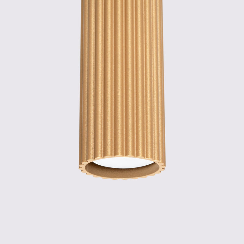 Pendelleuchte Karbon 3-flammig Linear Gold – Glamour & Stil-Leuchtezauber