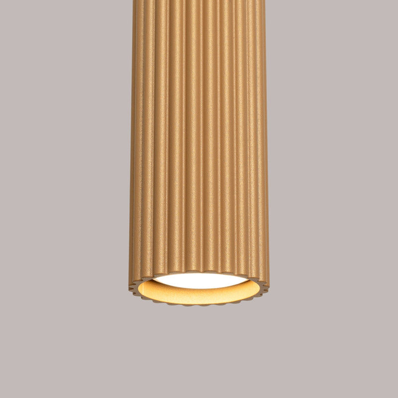 Pendelleuchte Karbon 3-flammig Linear Gold – Glamour & Stil-Leuchtezauber