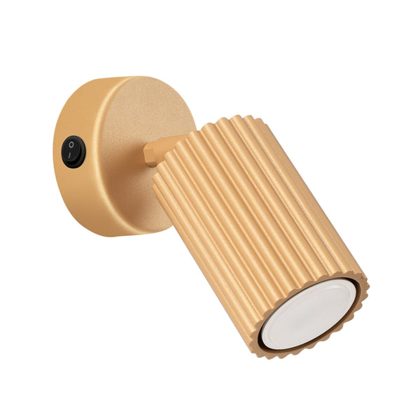 Wandleuchte Karbon Golden Mit Schalter Goldene Wandleuchte Mit Praktischem Schalter – Edel & Funktional-Leuchtezauber