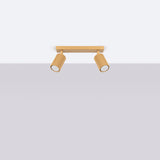 Plafond Karbon 2 Golden Kleine 2-Flammige Lampe In Gold-Leuchtezauber