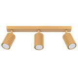 Plafond Karbon 3L Golden Schlanke Goldene Deckenleuchte-Leuchtezauber