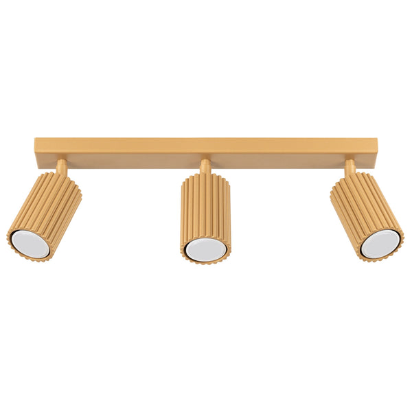 Plafond Karbon 3L Golden Schlanke Goldene Deckenleuchte-Leuchtezauber