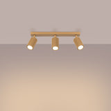 Plafond Karbon 3L Golden Schlanke Goldene Deckenleuchte-Leuchtezauber