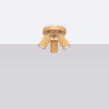 Plafond Karbon 3P Golden Moderne Spot-Deckenlampe In Gold-Leuchtezauber