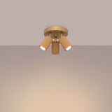 Plafond Karbon 3P Golden Moderne Spot-Deckenlampe In Gold-Leuchtezauber