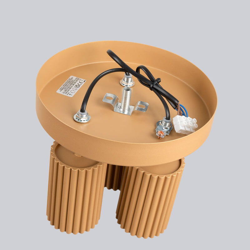 Plafond Karbon 3P Golden Moderne Spot-Deckenlampe In Gold-Leuchtezauber