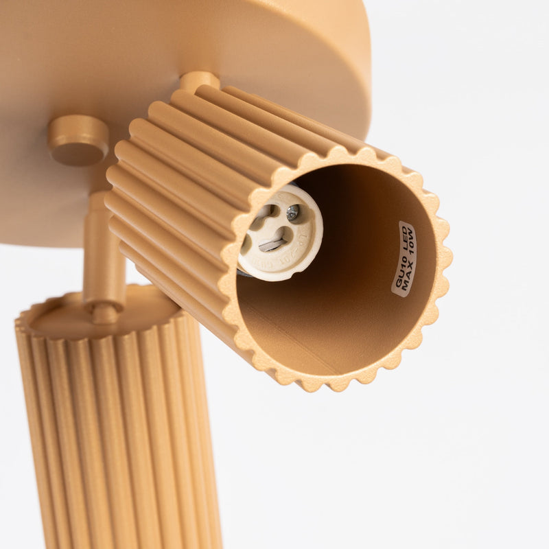 Plafond Karbon 3P Golden Moderne Spot-Deckenlampe In Gold-Leuchtezauber