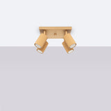 Plafond Karbon 4 Golden Kompakte Goldene Deckenlampe-Leuchtezauber