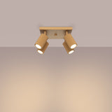 Plafond Karbon 4 Golden Kompakte Goldene Deckenlampe-Leuchtezauber