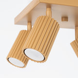 Plafond Karbon 4 Golden Kompakte Goldene Deckenlampe-Leuchtezauber