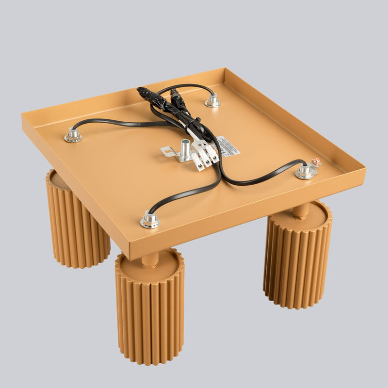 Plafond Karbon 4 Golden Kompakte Goldene Deckenlampe-Leuchtezauber